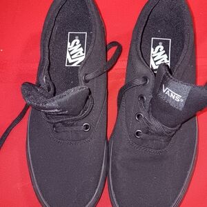 Vans Black Canvas Sneakers